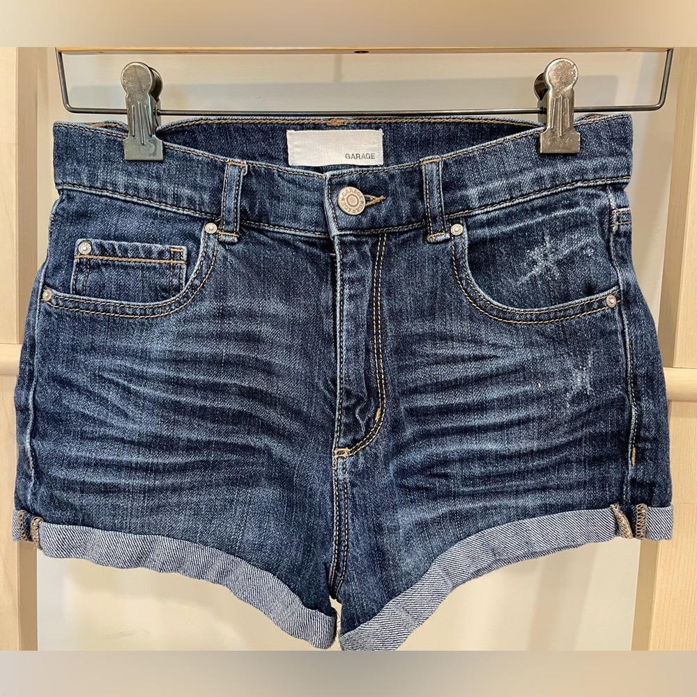 Garage stretch jeans shorts